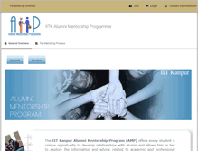 Tablet Screenshot of iitkmentor.chronus.com